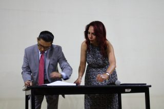 Firma de Convenio ALPES - VIEWTECH con el Lic. Joaquín Antonio Pérez Ramírez