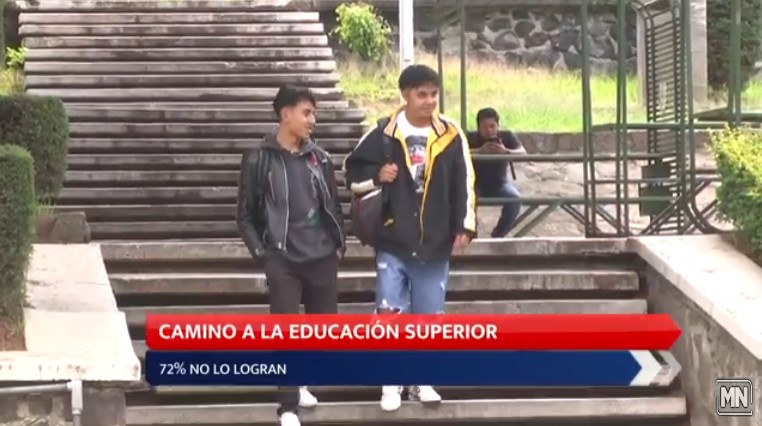 Camino a la educación superior; 72 no lo logran
